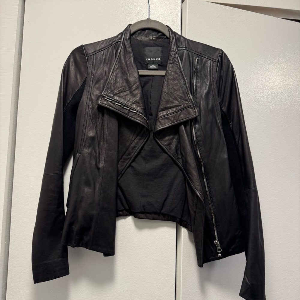 Trouvé Black Leather Jacket